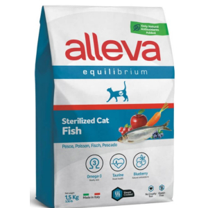 Alleva Equilibrium Корм сухой для стерилизованных кошек (рыба), 1,5кг