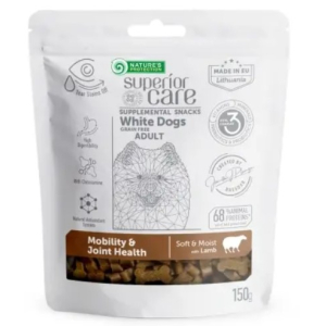 Natures Protection SC White Dogs Mobility & Joint Health с ягненком для собак всех пород,150г