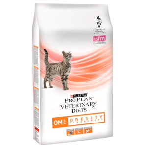 Purina OM ST/OX Obesity Management Корм сухой диетический для кошек при ожирении, 1,5кг