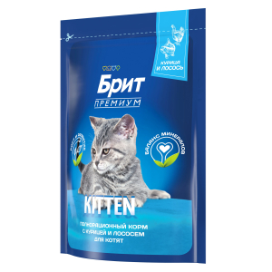 БРИТ Премиум сухой корм для котят (курица),400гр