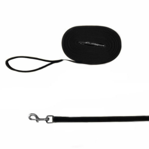 TRIXIE поводок для собак "Tracking Leads", брезент, 5м/20мм, чёрный "Trixie" (арт.19901)
