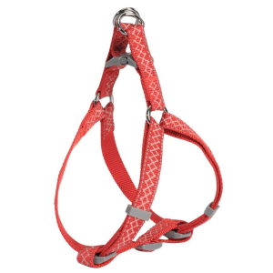 Camon Шлея для собак (красная с узором ромбик), M