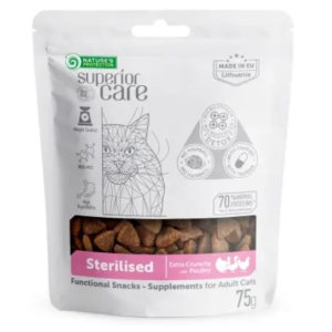 Nature's Protection Superior Care Adult Sterilised Cat лакомство для кошек (Птица), 75гр