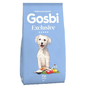 Gosbi Exclusive Корм сухой низкозерновой для взрослых собак мелких пород (рыба), 7кг