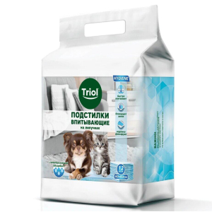 Triol Подстилки впитывающие на липучках, 600*600мм  серия HYGIENE (уп.12шт.)