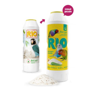 RIO гигиенический песок для птиц, 2 кг C экстрактом эвкалипта и ракушечником.