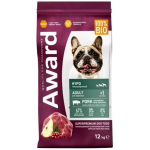 Award Hypo Adult All breeds сухой корм для собак всех пород (свинина, брусника, груша, розмарин) 12кг