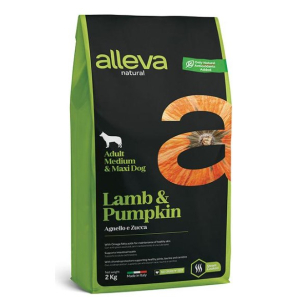 Alleva Natural Adult Medium/Maxi для собак средних и крупных пород (Ягненок и тыква), 2кг