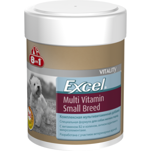8in1 Excel Multi Vitamin Small Breed Кормовая добавка для собак мелких пород, 70таб
