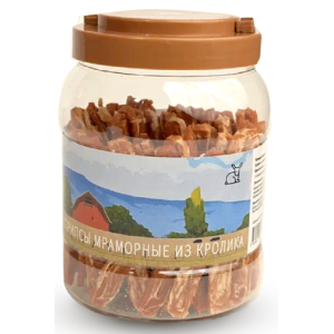 NORD FARM  лакомство для собак Стрипсы мраморные из кролика 700гр