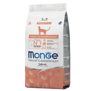 Monge Cat Speciality Line Monoprotein Adult сухой корм для кошек, из лосося,0,4кг