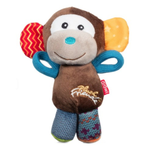 Gigwi Игрушка для собак Обезьянка с пищалкой 16см, серия PLUSH FRIENDZ