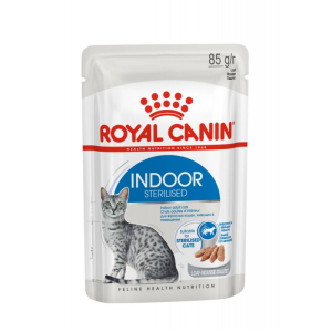 Royal Canin Indoor Sterilized Корм консервированный для взрослых кошек, постоянно живущих в помещении, паштет, 85г