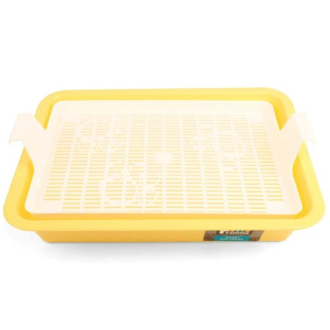 Gamma Туалет для кошек c сеткой мини "Барсик", 325*235*60мм, желтый