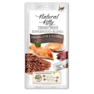 Pettric Natural Kitty крем-суп для кошек (курица, куриная печень, семя льна) (4шт по 12гр)