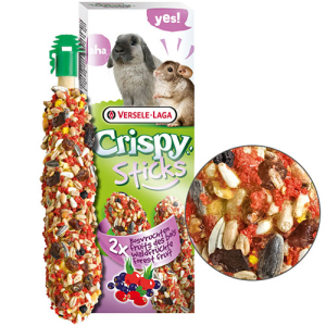 Versele-Laga Crispy Sticks Лакомство для кроликов и шиншилл (лесные фрукты), 110г