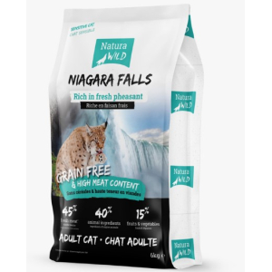 Natura Wild CAT Niagara Falls сухой  корм для кошек с чувствительным пищеварением с фазаном, 6кг