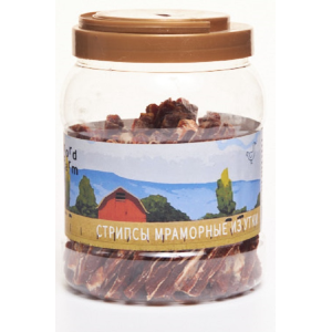 NORD FARM  лакомство  для собак Стрипсы мраморные из утки 700гр