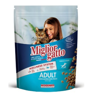 Miglior gatto сухой корм  для кошек с рыбой,400гр