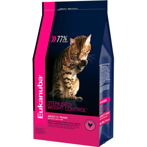 Eukanuba Корм сухой для стерилизованных кошек (курица), 400г
