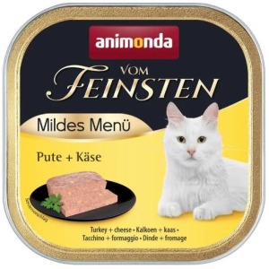 Animonda Vom Feinsten Mildes Menu консервы для кошек (индейка с сыром) 100гр