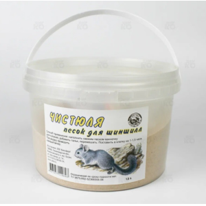 Вака Песок для шиншилл "Чистюля" ведро 1,6л