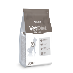 AlphaPet Vet Diet сухой корм для собак при заболеваниях печени 500г