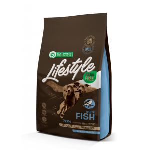 Nature's Protection Корм беззерновой для собак всех пород (белая рыба), 1,5кг