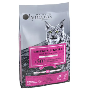 Black Olympus Kitten Низкозерновой корм для котят (Курица, криль), 1,5кг