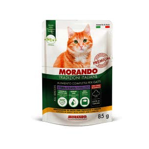 Morando Tradizioni It Sterilized пресервы для стерилизованных кошек, с индейкой и морковью, кусочки в соусе 85гр