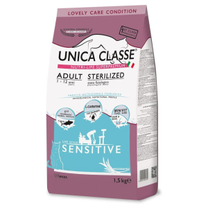 Unica Classe Корм сухой для стерилизованных кошек (тунец), 1,5кг