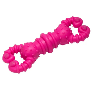 Triol Игрушка для собак из цельнолитной резины "Гантель-скорпион", 125мм