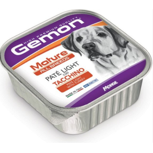Gemon Dog Adult Light Turkey PATE  для собак c избыточным весом паштет с индейкой ,150г
