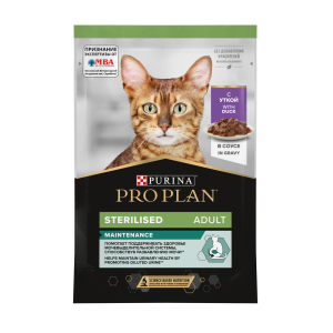 Purina Pro Plan Корм консервированный для стерилизованных кошек (утка в соусе), 85г