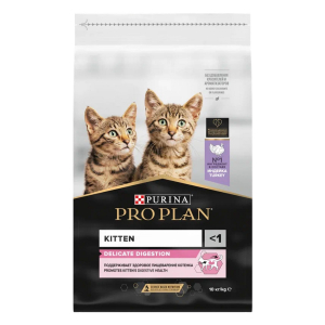 Purina Pro Plan Корм сухой для котят с чувствительным пищеварением (индейка), 10кг