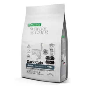 Nature's Protection Dark Cats GF для взрослых кошек всех пород с темной шерстью, 1,5кг
