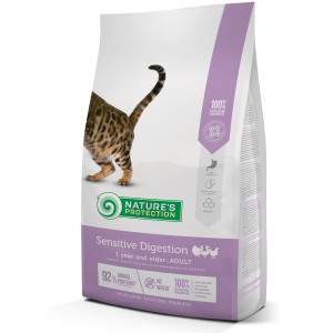 Natures Protection Sensitive Digestion сухой корм для кошек с чувствительным пищеварением с птицей 2кг