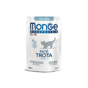 Monge Cat Natural Monoprotein пресервы дял котят и беременных кошек, из форели 85гр