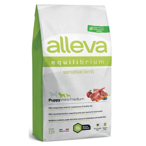 Alleva Equilibrium Корм сухой для щенков малых и средних пород (ягненок), 2кг