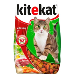 Kitekat корм для взрослых кошек (Мясной пир), 15 кг