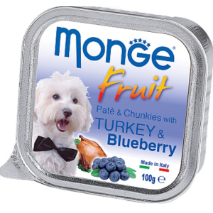 Monge Dog Fresh для собак с индейкой с черникой,100гр