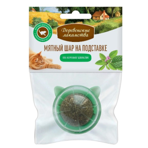 Игрушка для кошек "Мятный шар на подставке", 26 гр