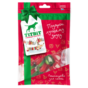 Жевательные дольки лакомство для собак (Новогодняя коллекция) 80г