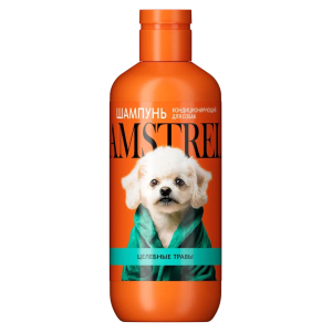 Шампунь для собак кондиционирующий АМСТРЕЛЬ с целебными травами,300 мл
