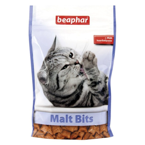 Beaphar Malt-Bits подушечки для кошек с мальт-пастой для вывода комков шерсти из ЖКТ