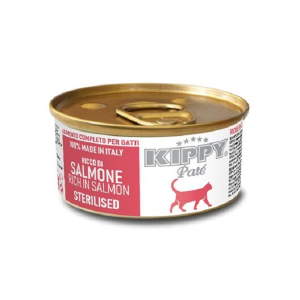 Kippy Cat консервы беззерновые(grain&meal free) для стерилизованных кошек паштет (лосось)  85 г