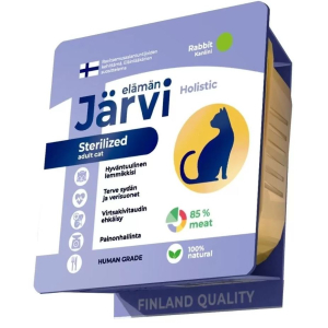 Jarvi консервы для стерилизованных кошек, паштет (кролик) 100гр