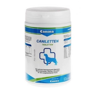 Canina Caniletten 500 Tabletten, 1000г - Для восполнения дефицита кальция и фосфора у беременных и лактирующих сук (для собак) срок до 30.04.2027