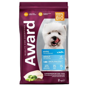 Award Dog Hypo гипоаллергенный корм для собак (Белая рыба)