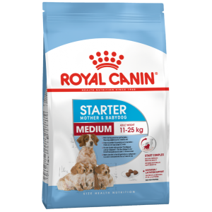 Royal Canin Medium Starter Корм для щенков средних размеров до 2-х месяцев, беременных и кормящих сук, 4 кг